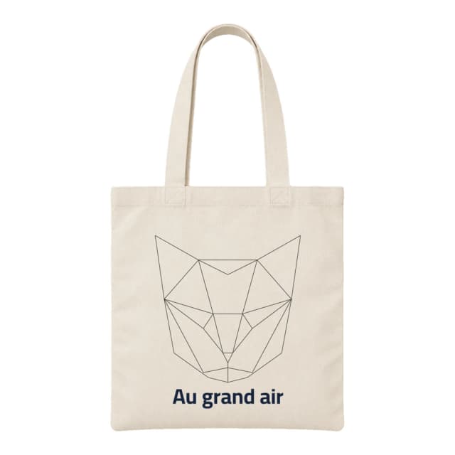 Tote bag — Chat · Lignes géométriques