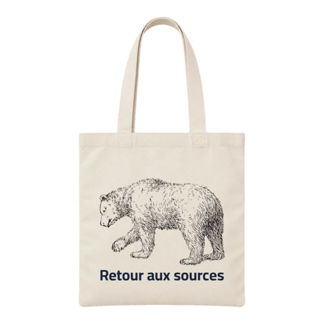 Tote bag — Ours polaire · Gravure vintage